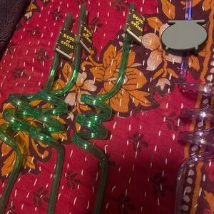 Harry Potter Green and Clear Spiral Straws